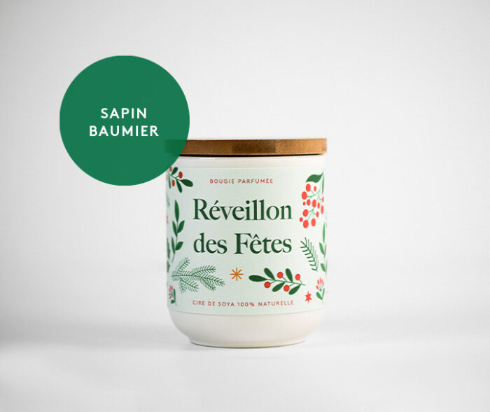 Bougie cire de soya - Sapin Baumier