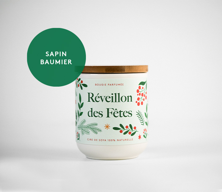 Bougie cire de soya - Sapin Baumier