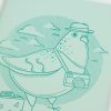 Carnet de notes cousu - Pigeon Voyageur (Turquoise) – Image 2