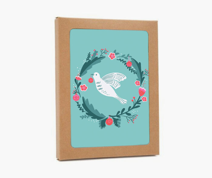 Carte de souhaits - Boîte de 6 cartes -  Série complète