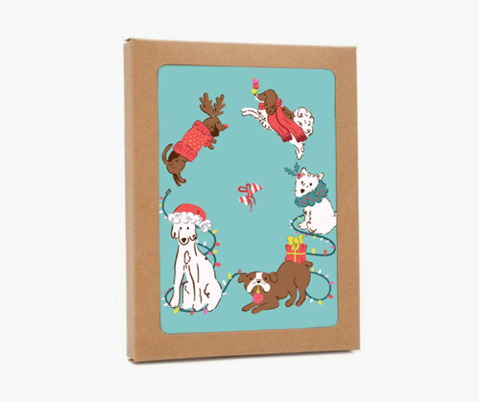 Carte de souhaits - Boîte de 9 cartes - Vert