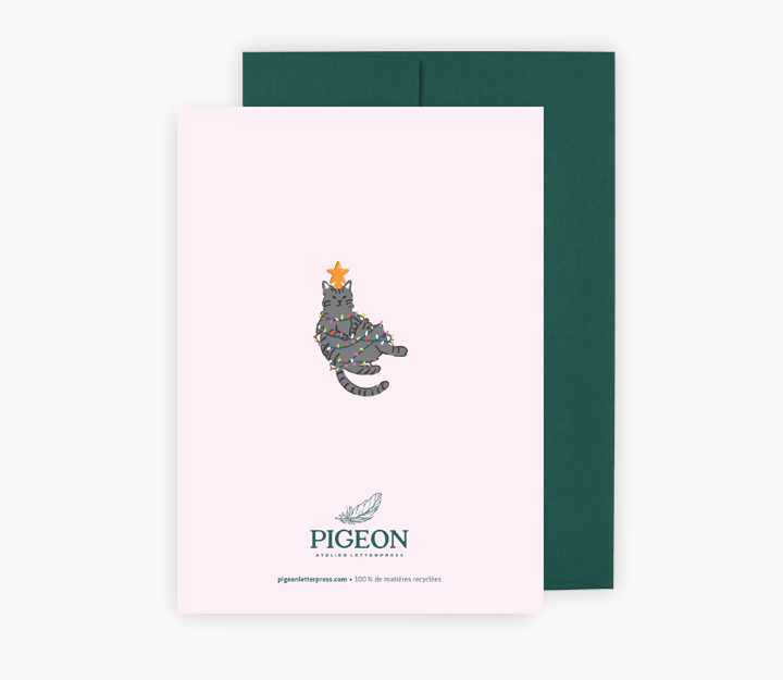 Carte de souhaits - Félins Festifs – Image 2